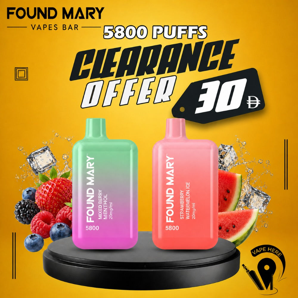 found mary vape flavours Found Mary 600 Puffs Disposable Vape main image 1