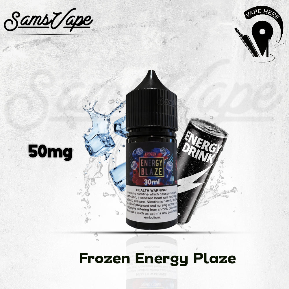 FROZEN ENERGY BLAZE SALT NIC - SAMS VAPES 50mg Sharjah, UAE