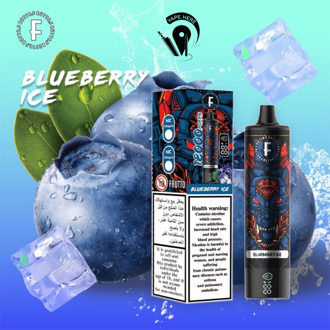 FRUTTO 18000 PUFFS DISPOSABLE VAPE Blueberry Ice UAE Ajman