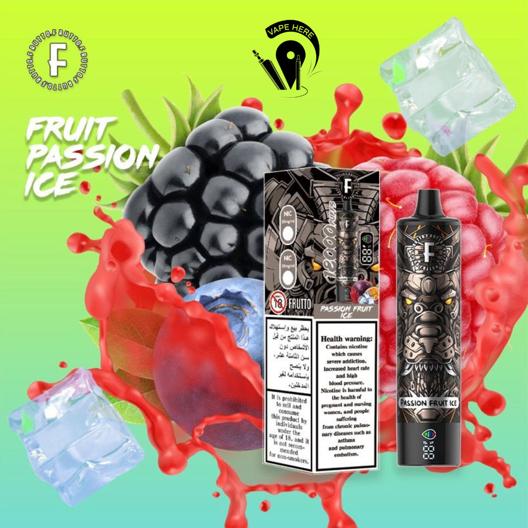 FRUTTO 18000 PUFFS DISPOSABLE VAPE Passionfruit UAE Dubai