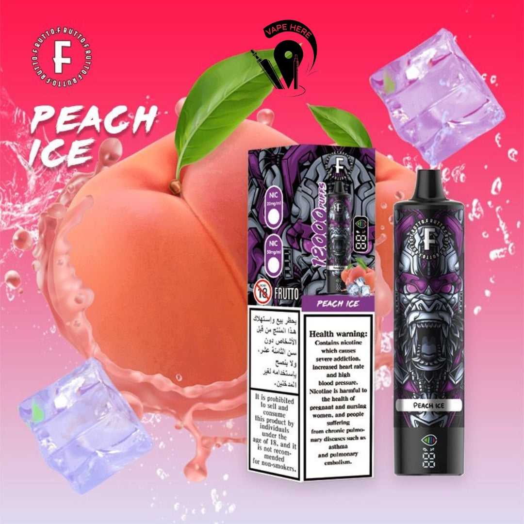 FRUTTO 18000 PUFFS DISPOSABLE VAPE Peach Ice UAE Al Ain