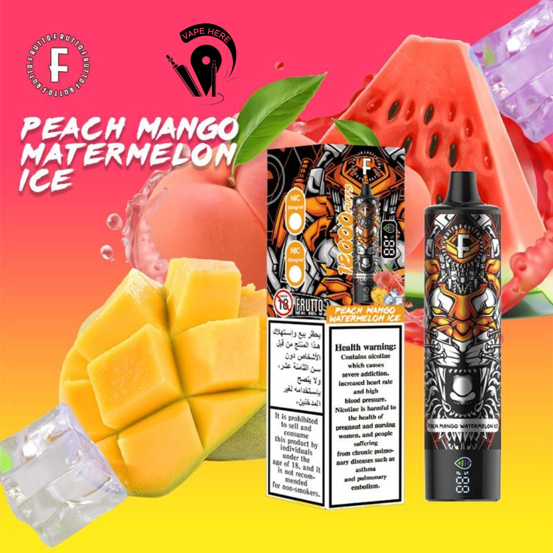 FRUTTO 18000 PUFFS DISPOSABLE VAPE Peach Mango Watermelon UAE Ajman