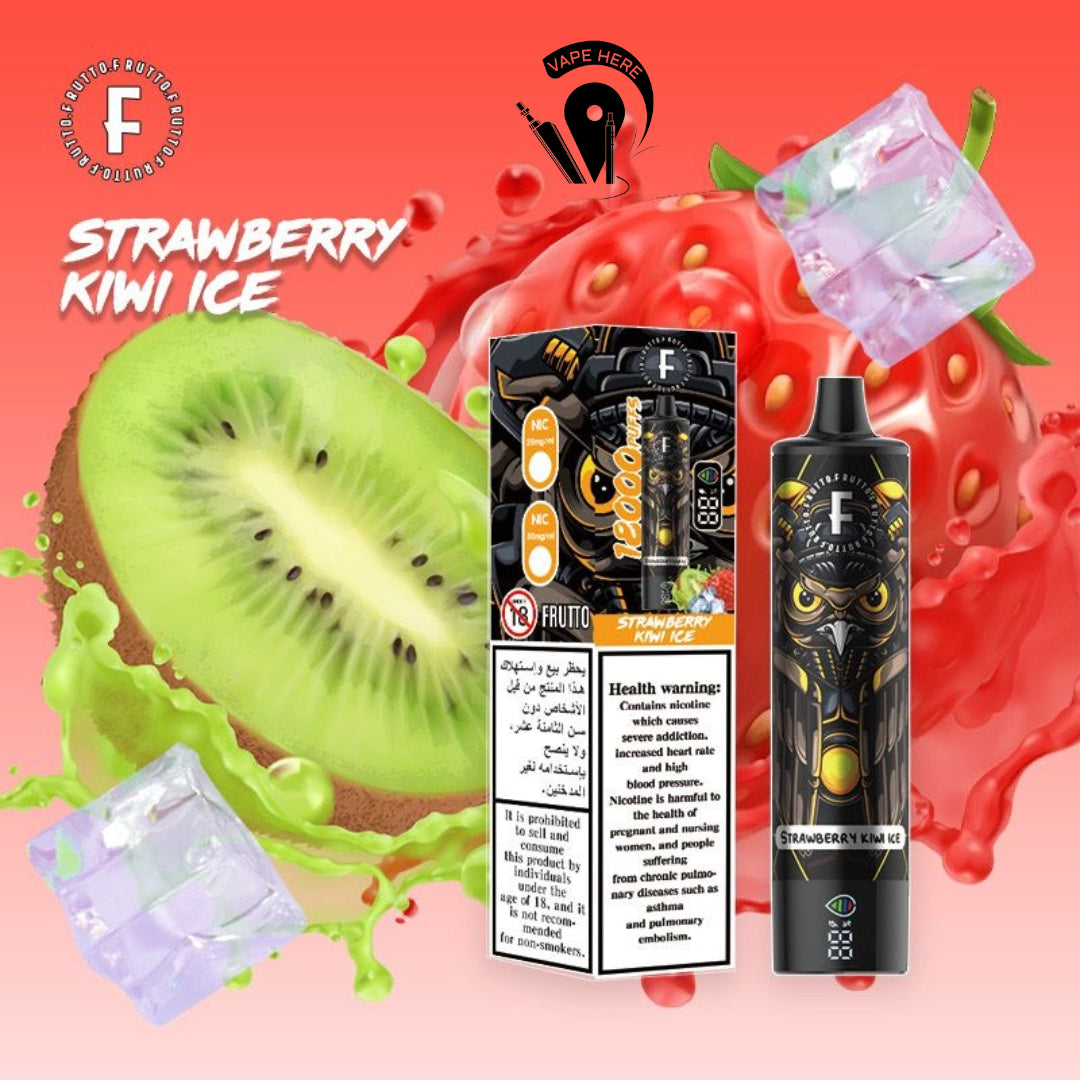 FRUTTO 18000 PUFFS DISPOSABLE VAPE Strawberry Kiwi Ice UAE Umm Al Quwain