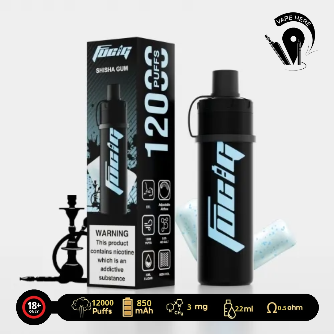 FUCIG SHISHA C12000 PUFFS DISPOSABLE VAPE Gum UAE Al Ain