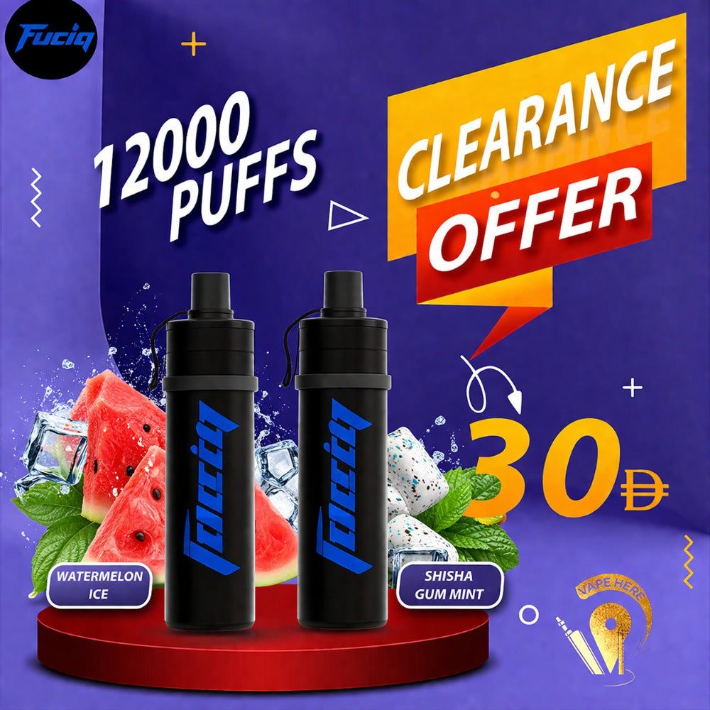 FUCIG SHISHA C12000 PUFFS DISPOSABLE VAPE Dubai, UAE