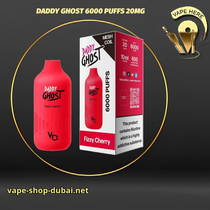 DADDY GHOST 6000 PUFFS 20MG DISPOSABLE VAPE BY VAPES BARS | Buy Vape Dubai  | Vape Delivery Same Day | Dubai & Abu Dhabi