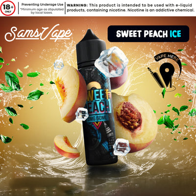 Frozen Sweet Peach E-liquid By Sam Vapes UAE Abu Dhabi & Dubai