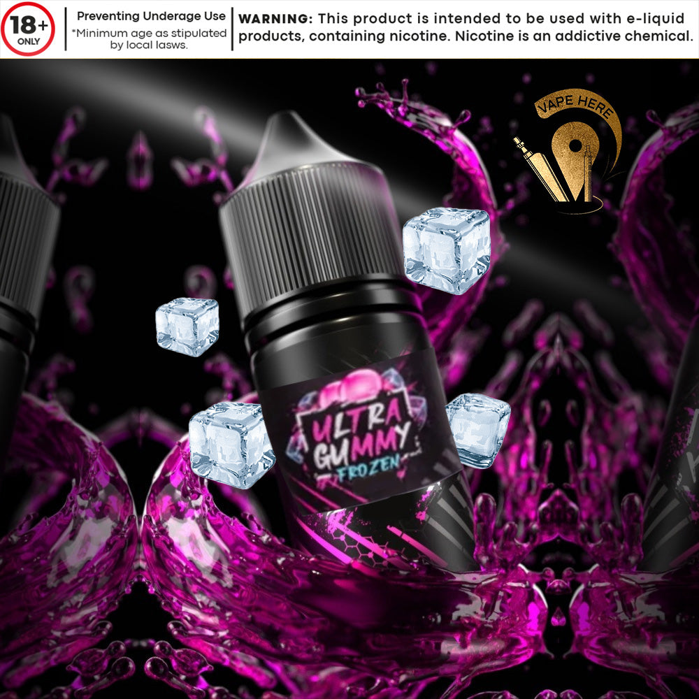 Frozen Ultra Gummy E-liquid By Sam Vapes | Vape Here Store Frozen Ultra Gummy E-liquid By Sam Vapes | Vape Here Store
