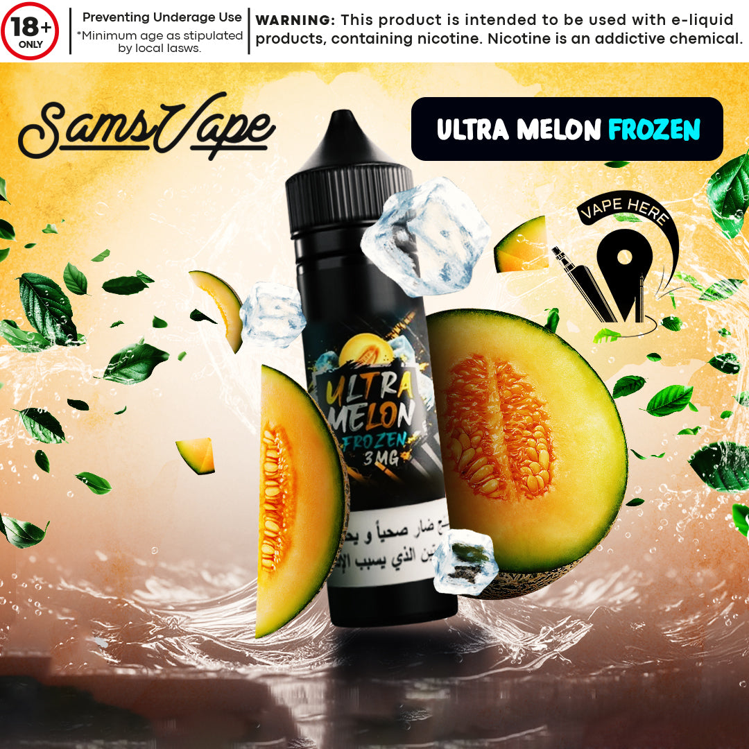 Frozen Ultra Melon E-liquid By Sam Vapes UAE Abu Dhabi & Dubai