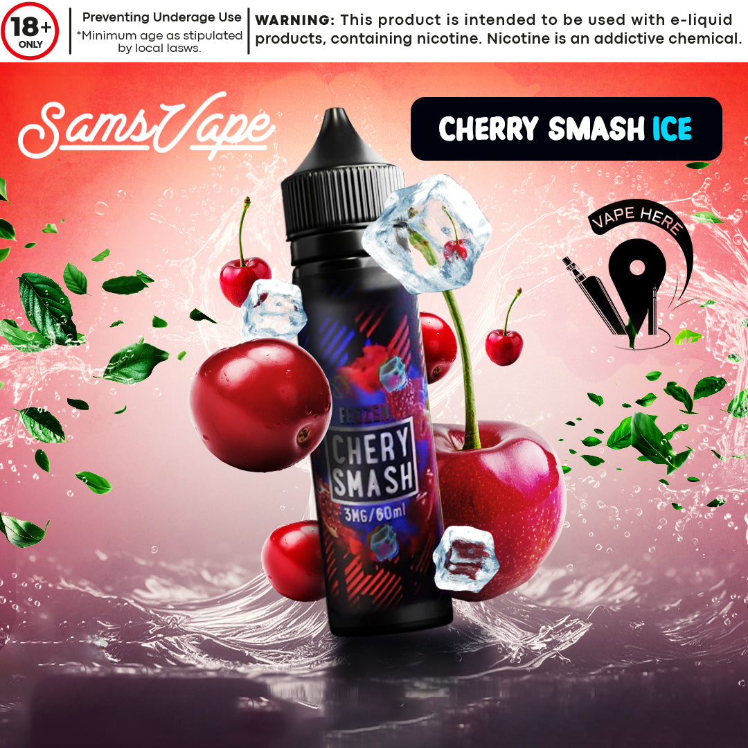 Frozen Cherry Smash E-liquid By Sam Vapes UAE Abu Dhabi & Dubai