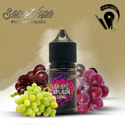 Frozen Grape Splash Saltnic by Sam Vapes