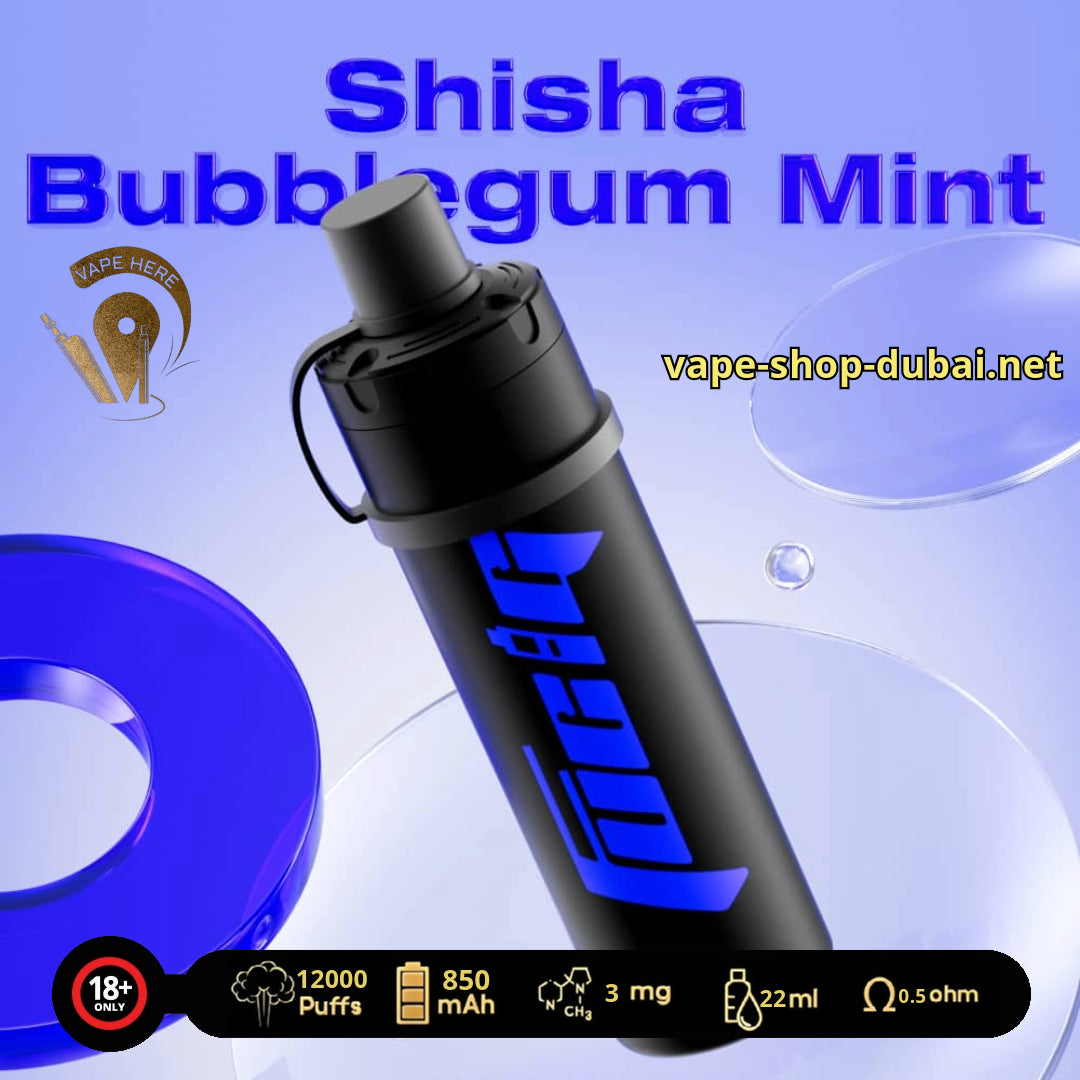 FUCIG SHISHA C12000 PUFFS Shisha Bubblegum Mint UAE Abu Dhabi