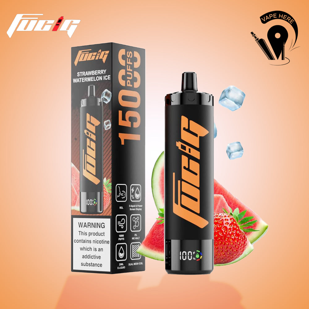 Fucig C-15000 Puffs Disposable Vape 50mg Strawberry Watermelon Ice UAE Ajman