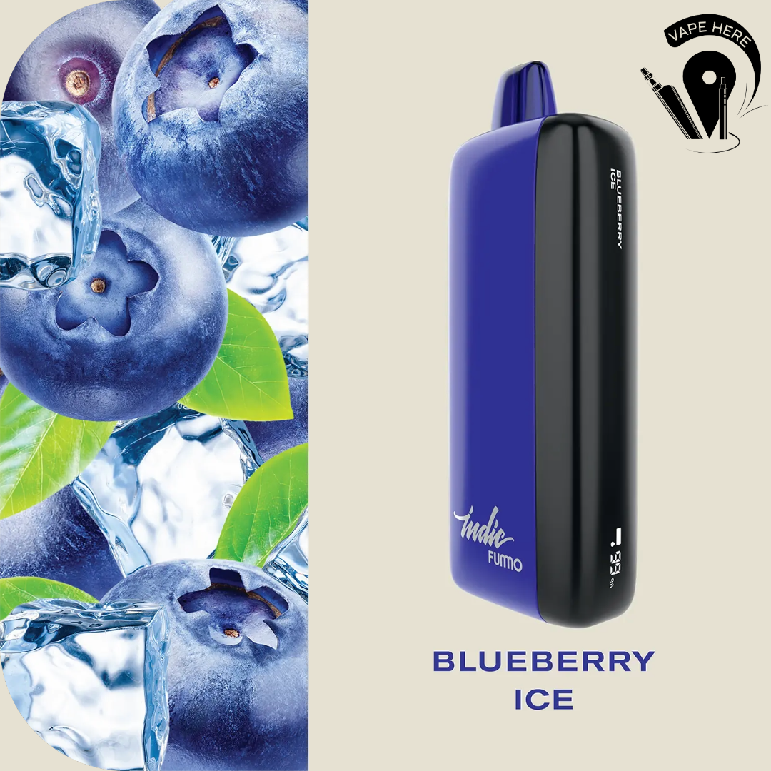 Fummo Indic 12000 Puffs Disposable Vape Blueberry Ice UAE Al Ain