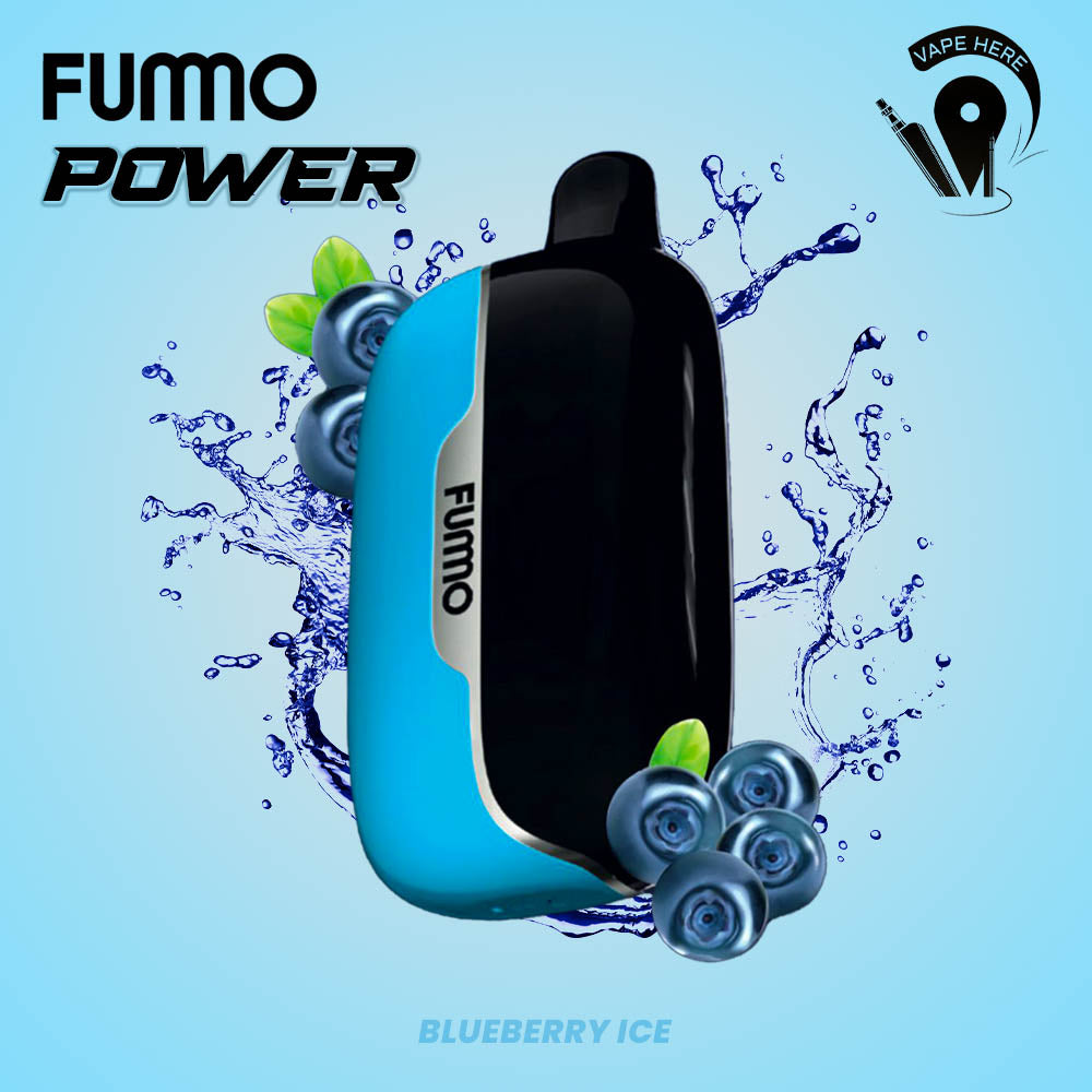 Fummo Power 15K Puffs Disposable Vape (Non-Rechargeable) Blueberry Ice UAE Umm Al Quwain