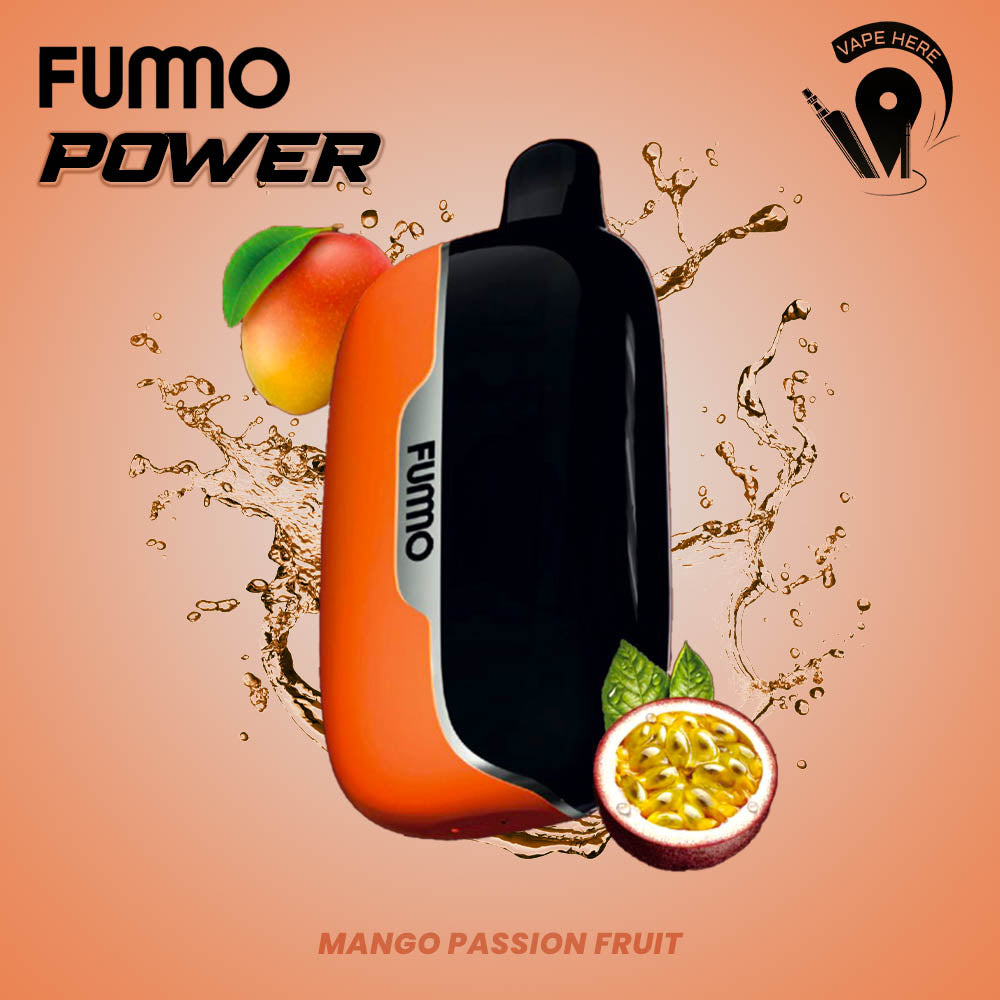 Fummo Power 15K Puffs Disposable Vape (Non-Rechargeable) Mango Passion Fruit UAE Al Ain