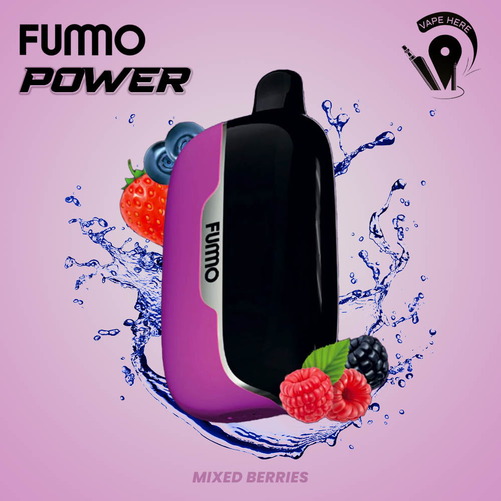 Fummo Power 15K Puffs Disposable Vape (Non-Rechargeable) Mixed Berries UAE Dubai