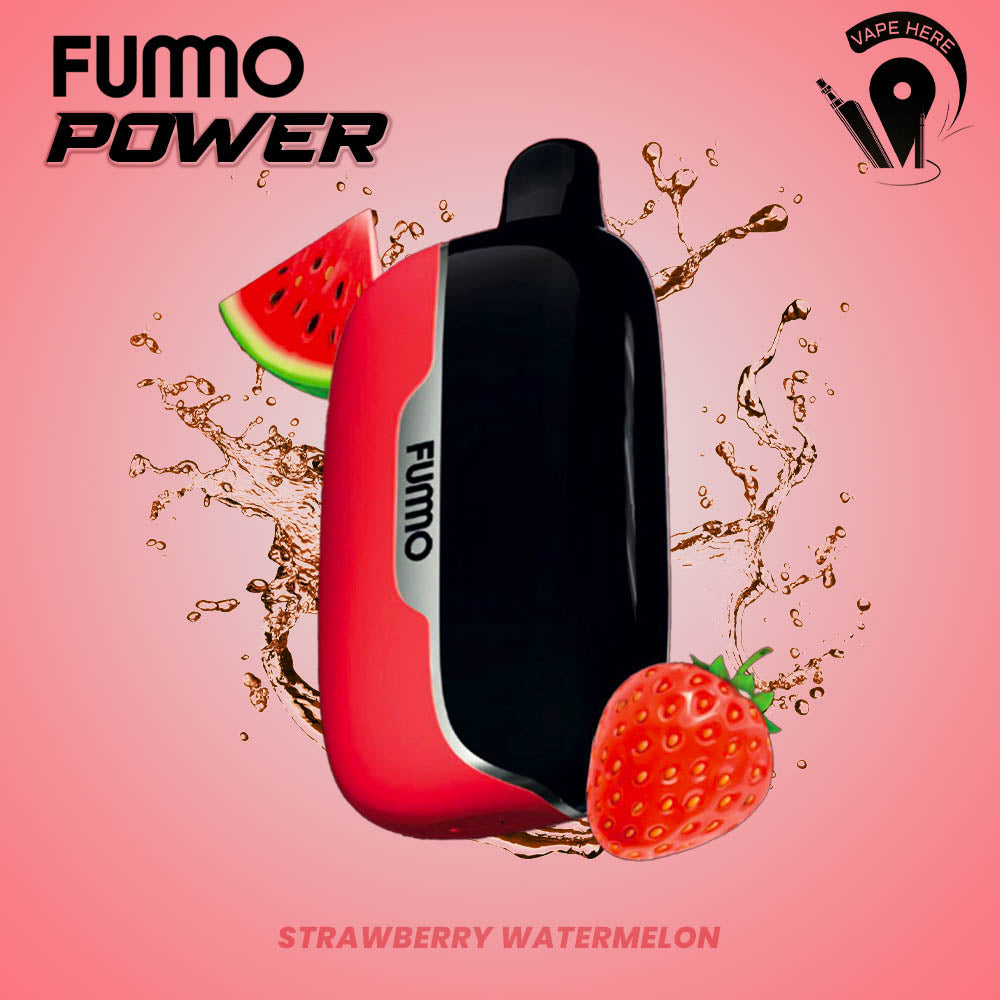 Fummo Power 15K Puffs Disposable Vape (Non-Rechargeable) Strawberry Watermelon UAE Ras Al Khaimah