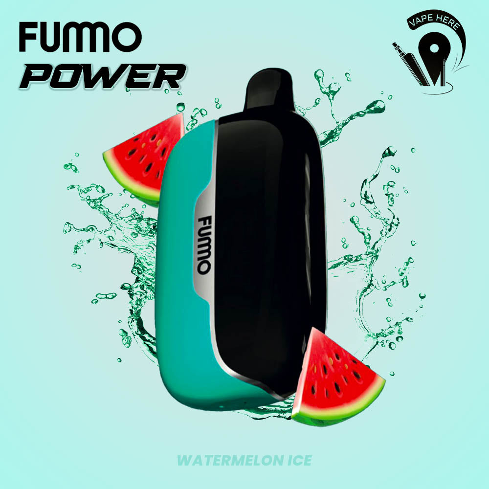 Fummo Power 15K Puffs Disposable Vape (Non-Rechargeable) Watermelon Ice UAE Fujairah