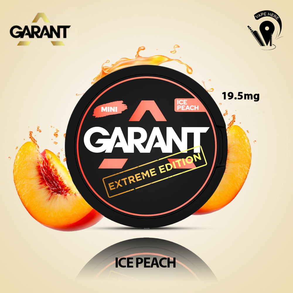 GARANT Nicotine Pouches Ice Peach Mini Extreme Edition 19.5mg-Pouch UAE Ajman