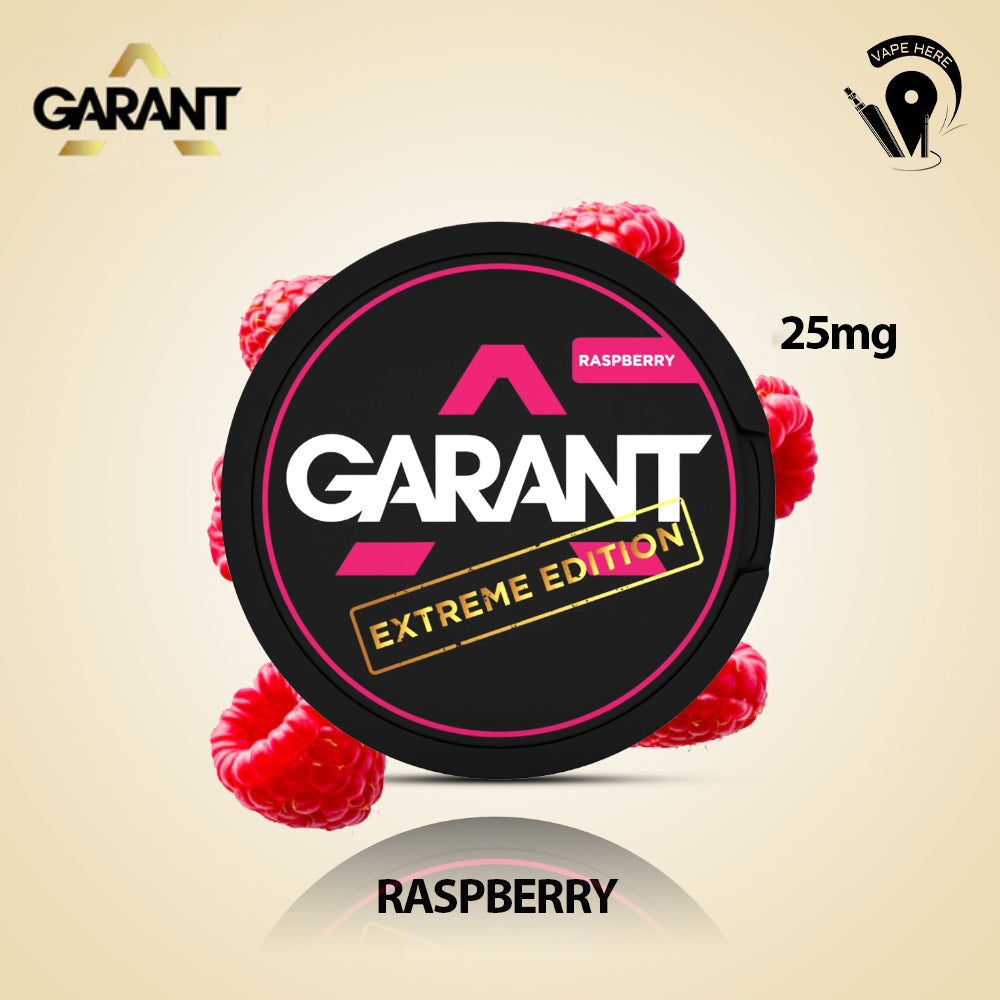 GARANT Nicotine Pouches Raspberry Extreme Edition UAE Abu Dhabi