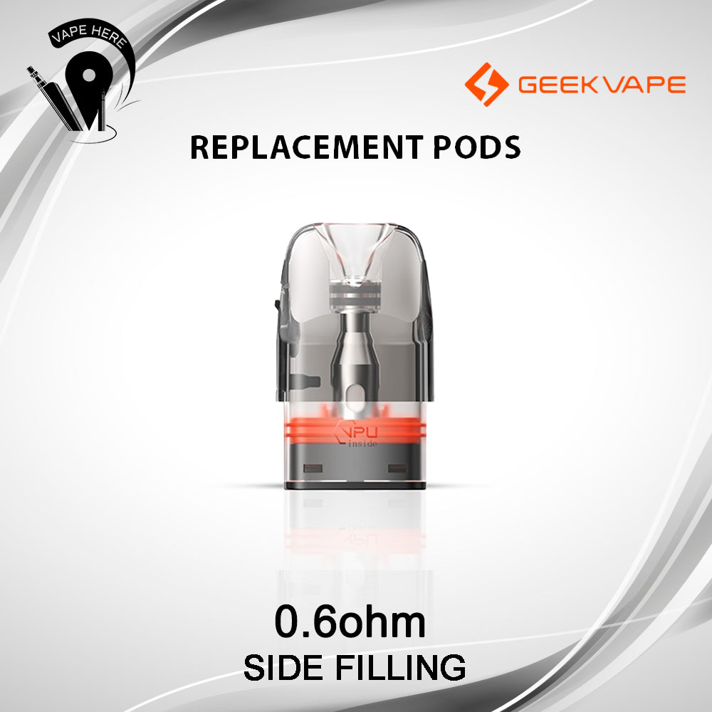 Geekvape Q Pod Side Fill GeekVape Q Replacement Pods for Aegis Q / Sonder Q  / Wenax Q / Digi Q Geekvape Q Pods (Side-Fill)