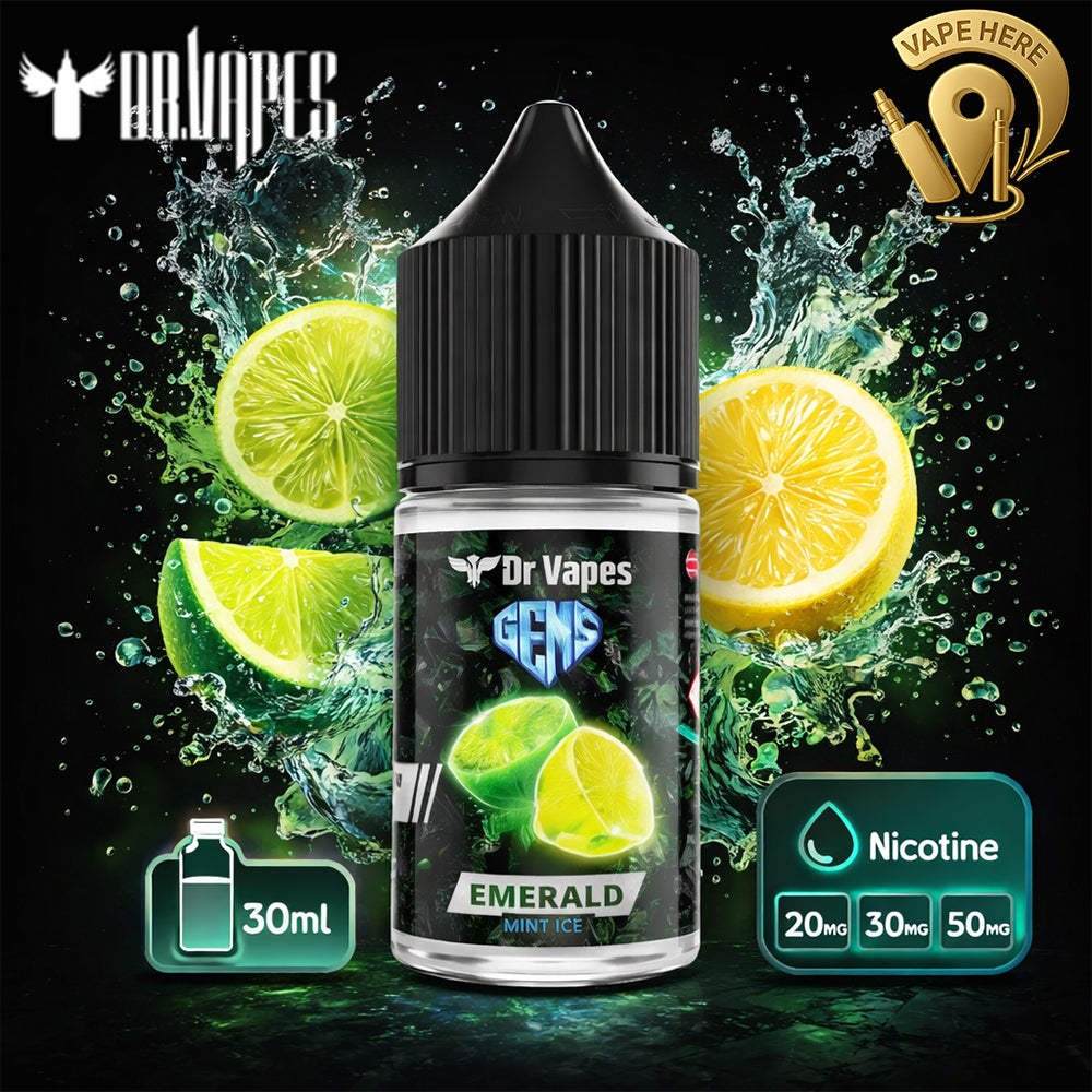 GEMS EMERALD LIMY LEMON-  Saltnic 30ml by Dr Vapes (GEMS Series) UAE Dubai 