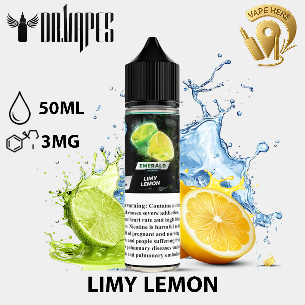 GEMS EMERALD LIMY LEMON -  E liquid by Dr Vapes (GEMS Series) Limy Lemon 3mg - 50ml UAE Ajman 
