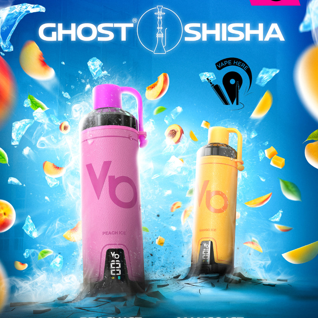 GHOST SHISHA 15000 PUFFS DISPOSABLE VAPE 5mg by Vapes Bar UAE Dubai