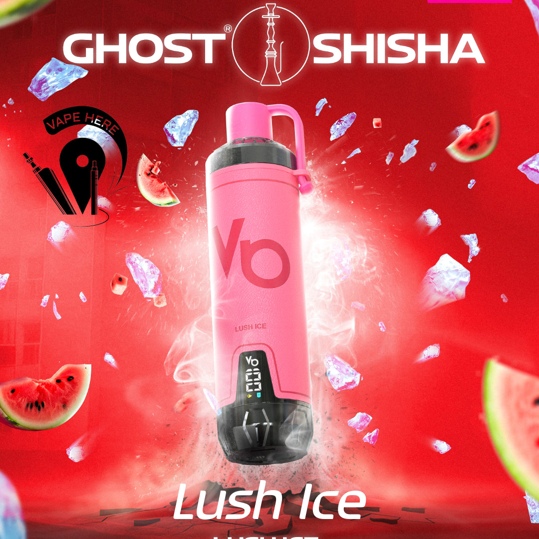 GHOST SHISHA 15000 PUFFS DISPOSABLE VAPE 5mg by Vapes Bar Lush Ice UAE Al Ain