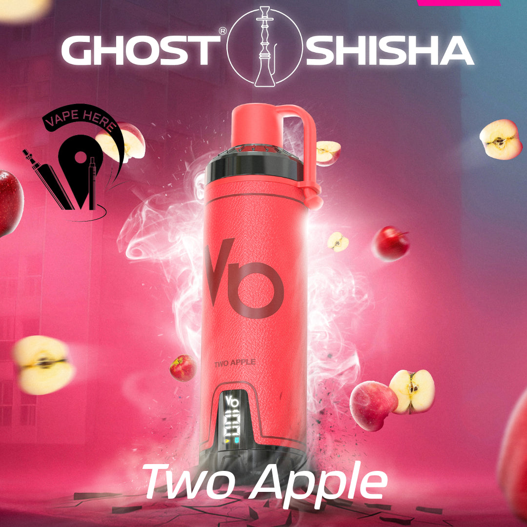 GHOST SHISHA 15000 PUFFS DISPOSABLE VAPE 5mg by Vapes Bar Two Apple UAE Abu Dhabi