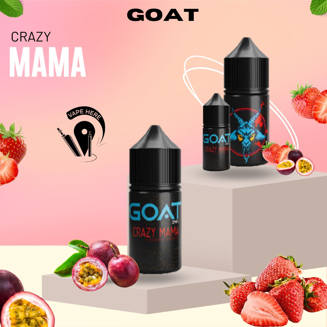 GOAT Salt Nic 20MG 30ML Crazy Mama UAE Dubai