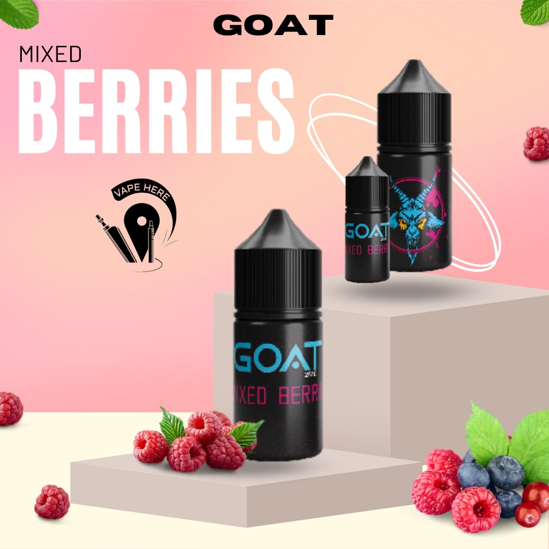 GOAT Salt Nic 20MG 30ML | Vape Here Store GOAT Salt Nic 20MG 30ML | Vape Here Store