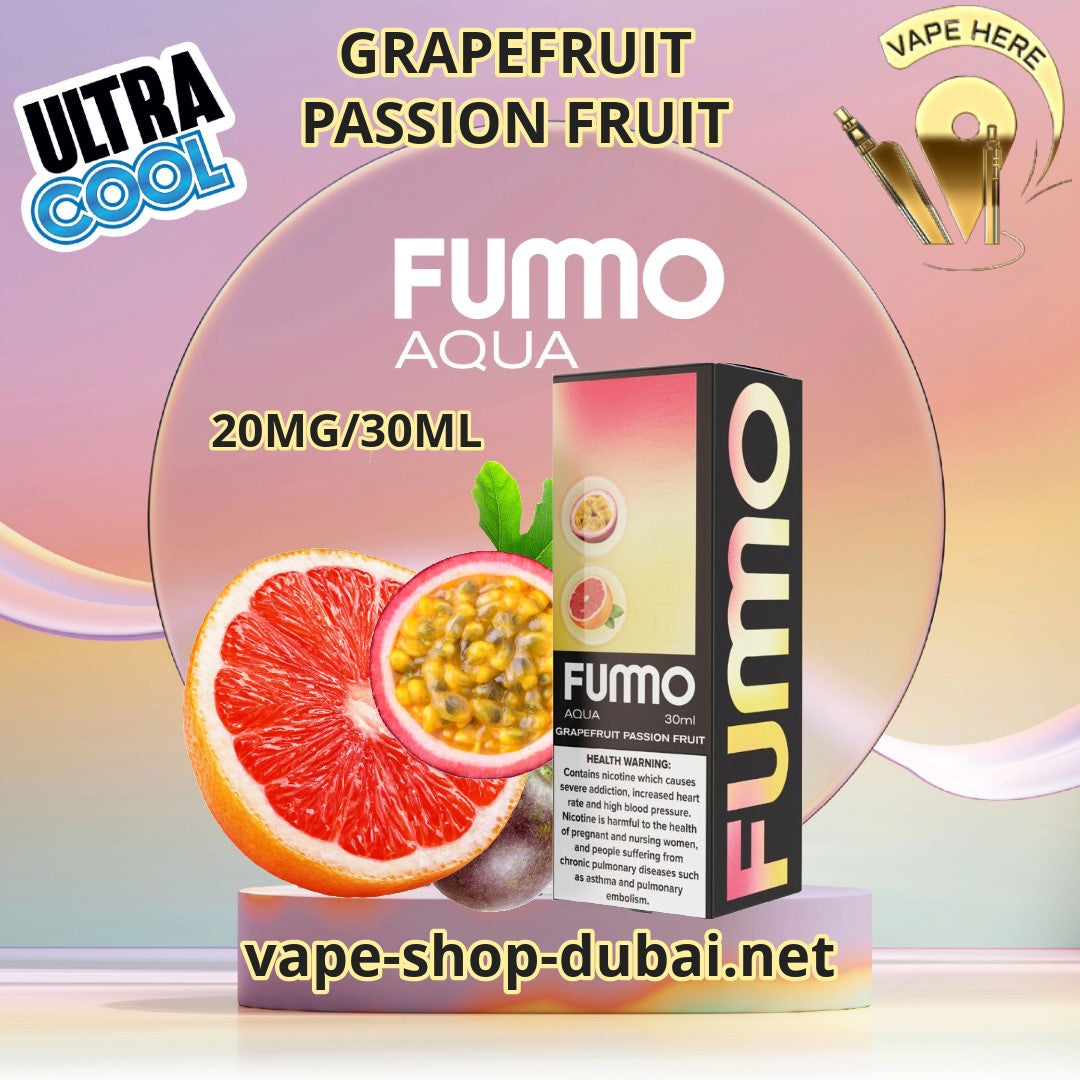 FUMMO AQUA SALTNIC 20MG Grapefruit Passion fruit Ajman