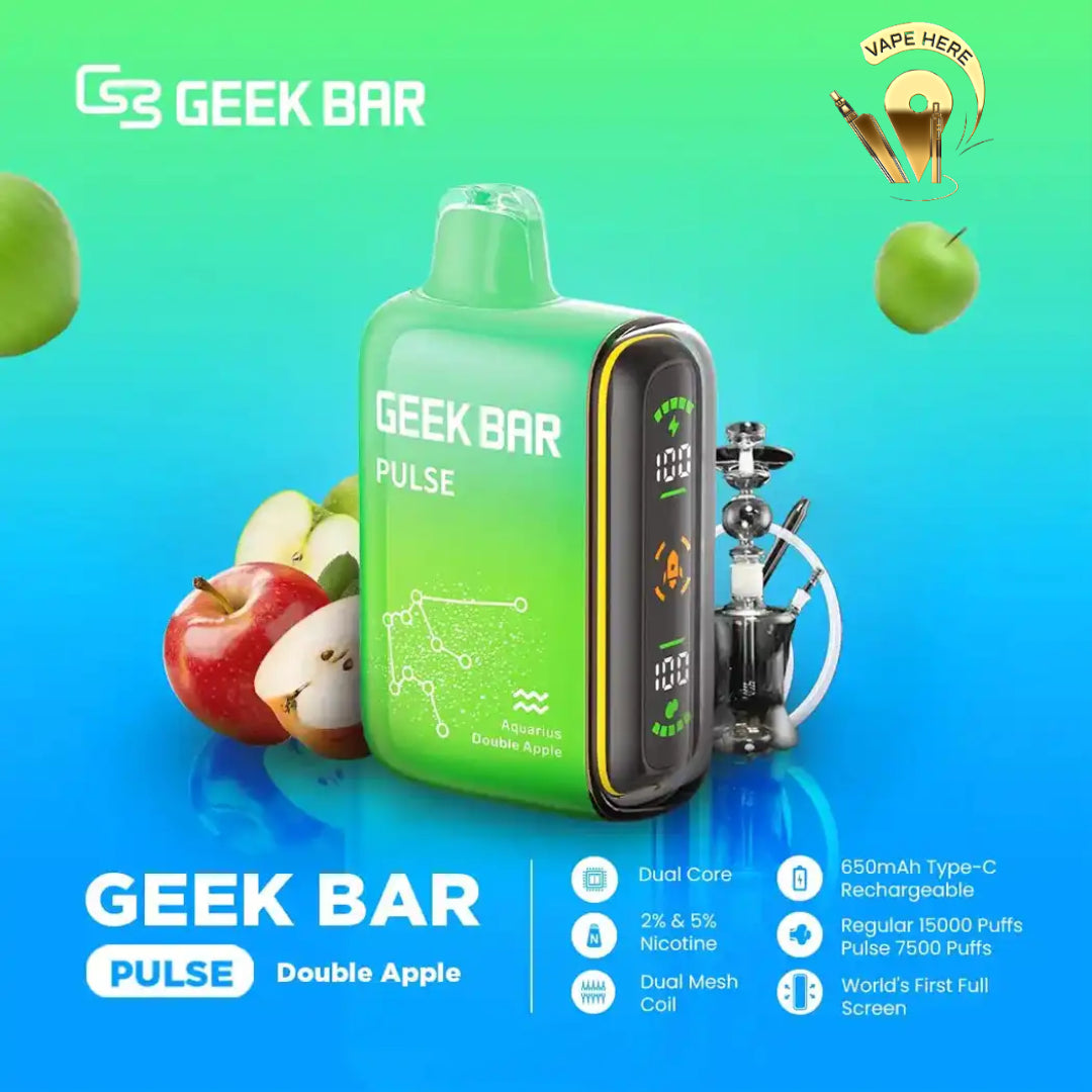 Geek Bar Pulse 15000 Puffs Disposable Vape Double Apple UAE Al Ain