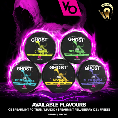 Ghost Nicotine Pouches (16mg & 25mg) by Vapes Bars UAE Abu Dhabi & Dubai