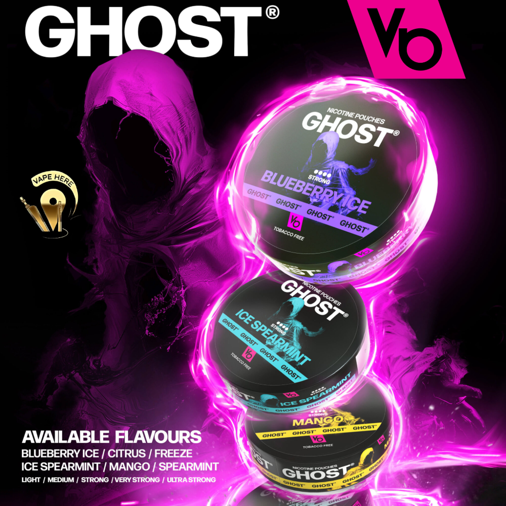 Ghost Nicotine Pouches (16mg & 25mg) by Vapes Bars UAE Abu Dhabi & Dubai