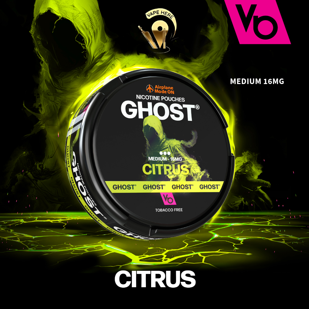 Ghost Nicotine Pouches (16mg & 25mg) by Vapes Bars Citrus Medium 16mg UAE Dubai