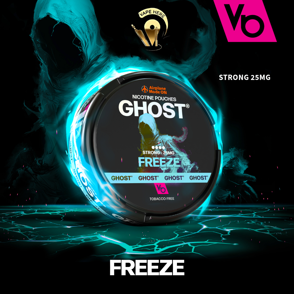 Ghost Nicotine Pouches (16mg & 25mg) by Vapes Bars Freeze 25MG UAE Ajman