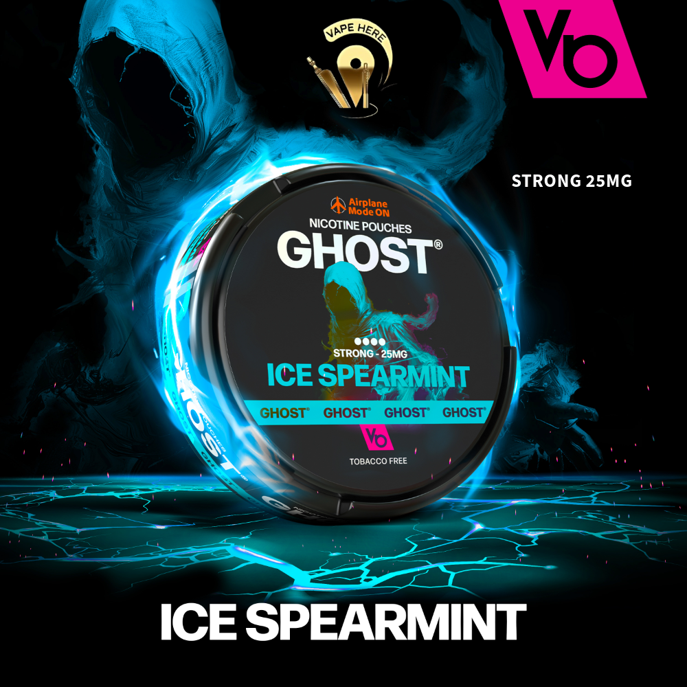 Ghost Nicotine Pouches (16mg & 25mg) by Vapes Bars Ice Spearmint 25MG UAE Al Ain
