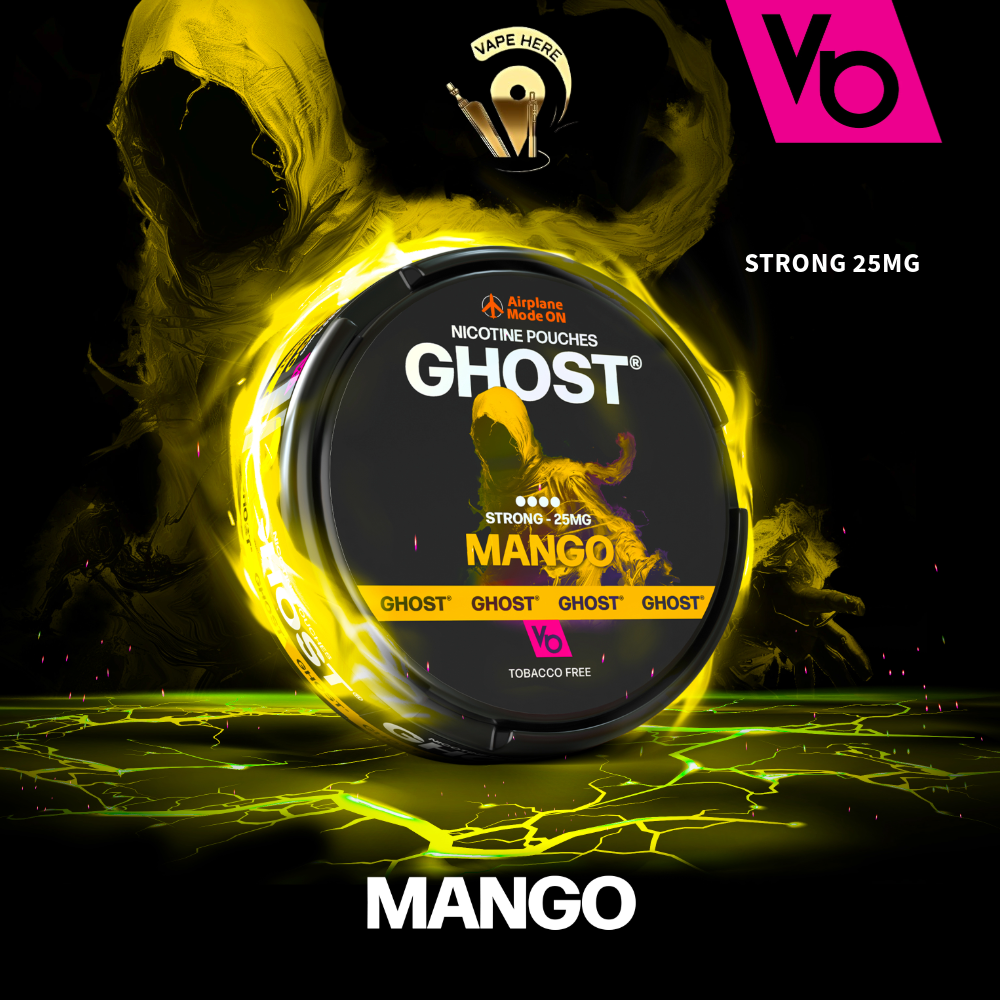 Ghost Nicotine Pouches (16mg & 25mg) by Vapes Bars Mango 25MG UAE Ras Al Khaimah