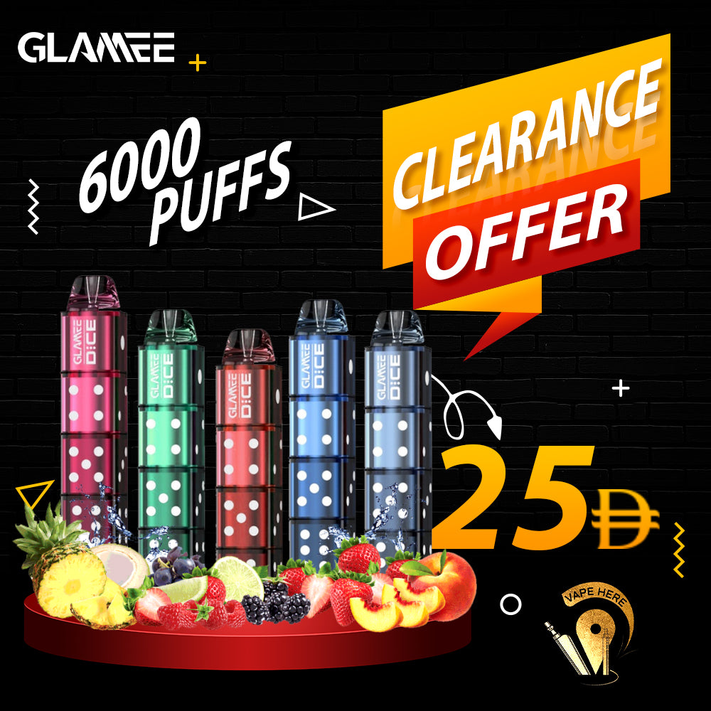 Glamee Dice Disposable Device (6000 Puffs) - 50mg
 UAE Dubai