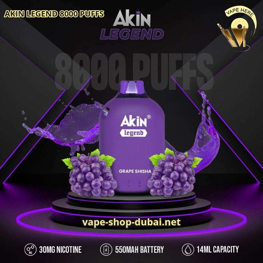 AKIN LEGEND 8000 PUFFS DISPOSABLE VAPE 3% Nicotine