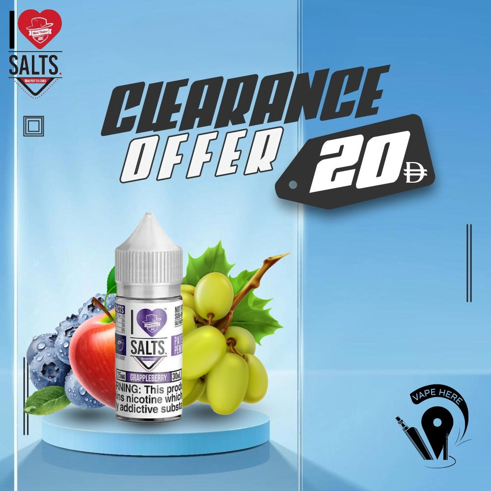 elf bar vape uk GRAPPLEBERRY BY I LOVE SALTS 30ML main image 0