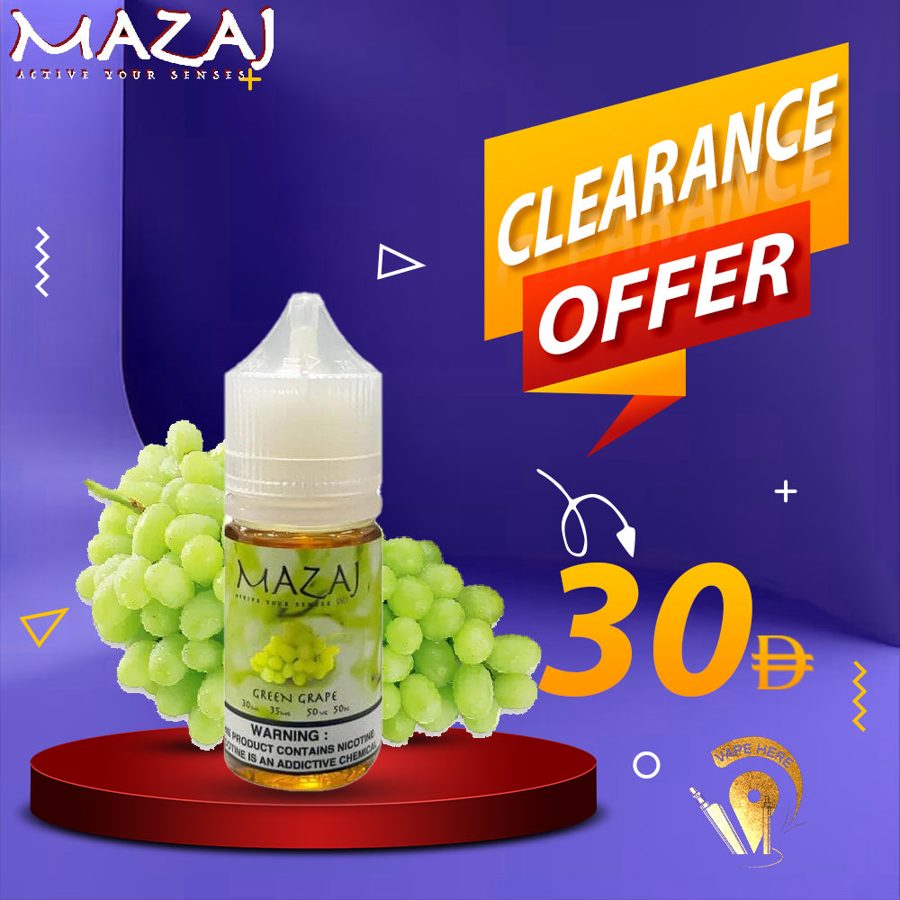 Green Grape - by Mazaj 30ml SaltNic UAE SHARJAH
