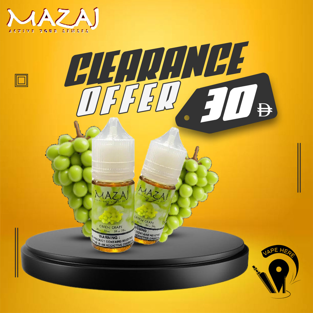 Green Grape - by Mazaj 30ml SaltNic UAE AJMAN