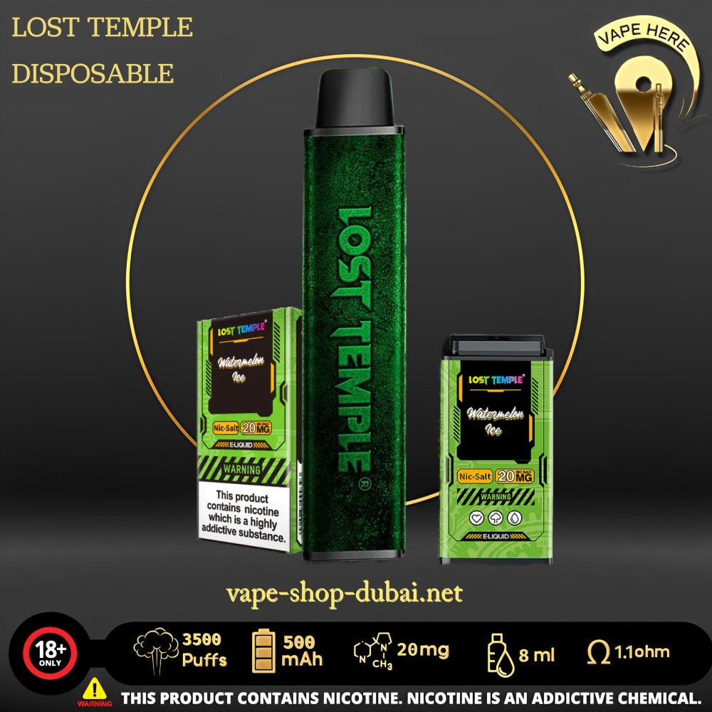 LOST TEMPLE 3500 PUFFS DISPOSABLE VAPE - Vape Here Store