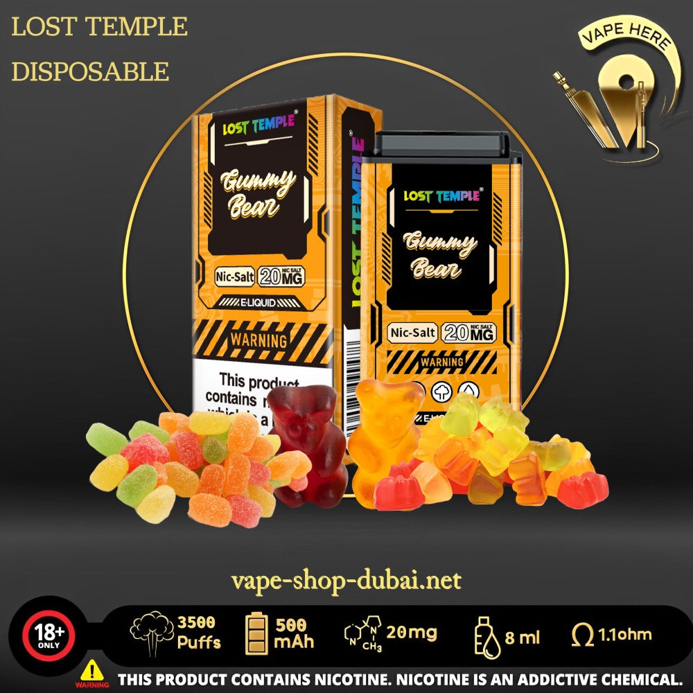 LOST TEMPLE 3500 PUFFS DISPOSABLE VAPE - Vape Here Store