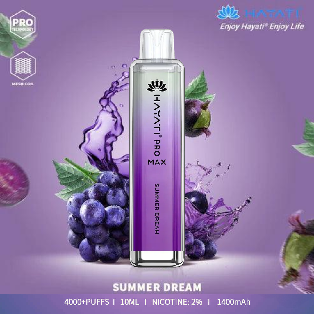 HAYATI PRO MAX 4000 Puffs 20mg Disposable Vape Summer Dream UAE Ajman