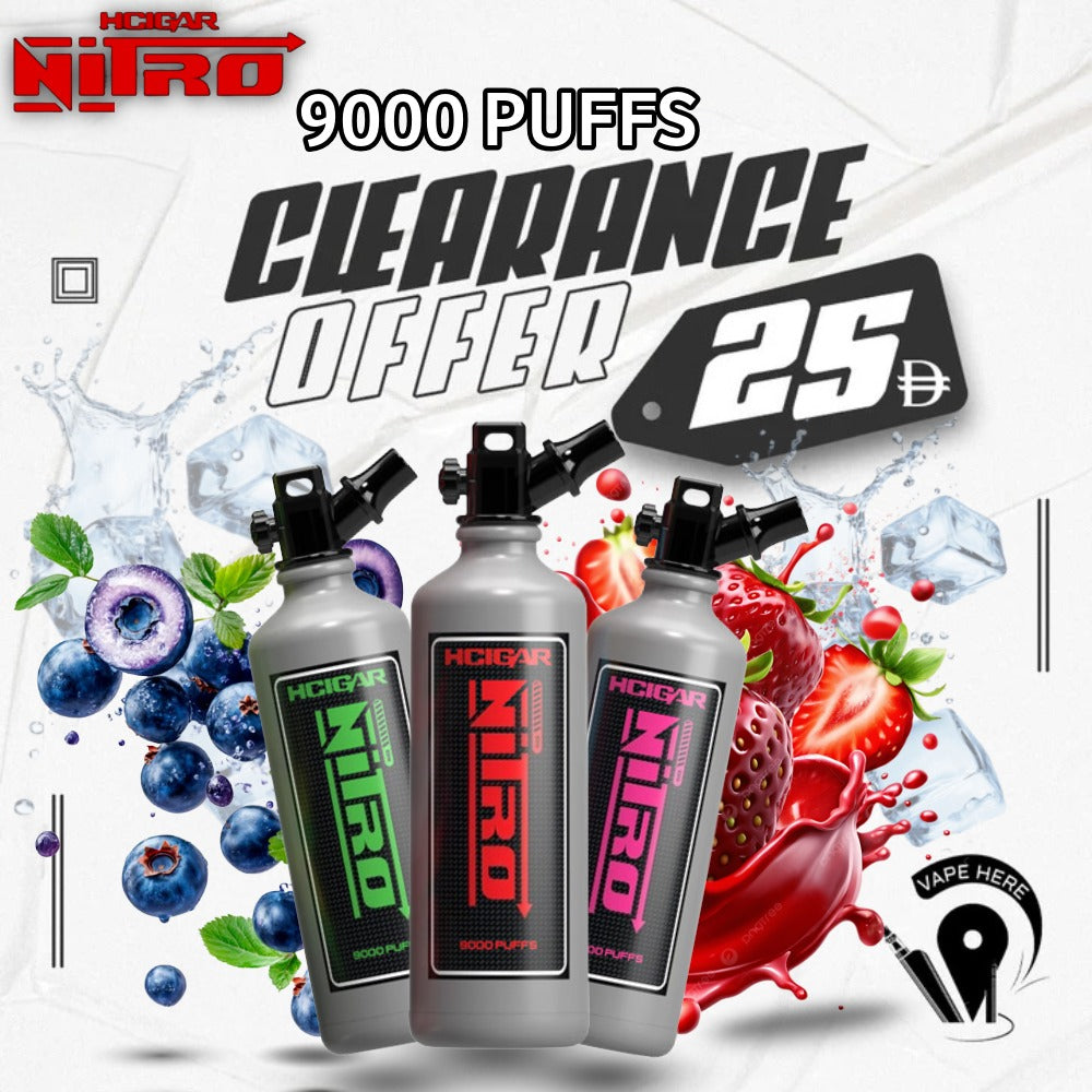 HCIGAR NITRO 9000 PUFFS DISPOSABLE VAPE | Buy Vape Dubai | Vape Delivery  Same Day | Dubai & Abu Dhabi